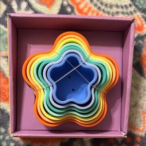 Simply Silicone Stacking Stars toy